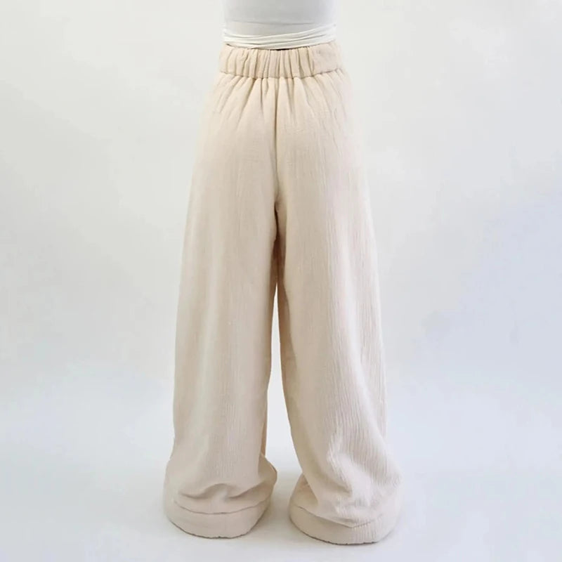 CozyChic™ Winter Pants: Warm, Loose & Stylish Wide-Leg Fit