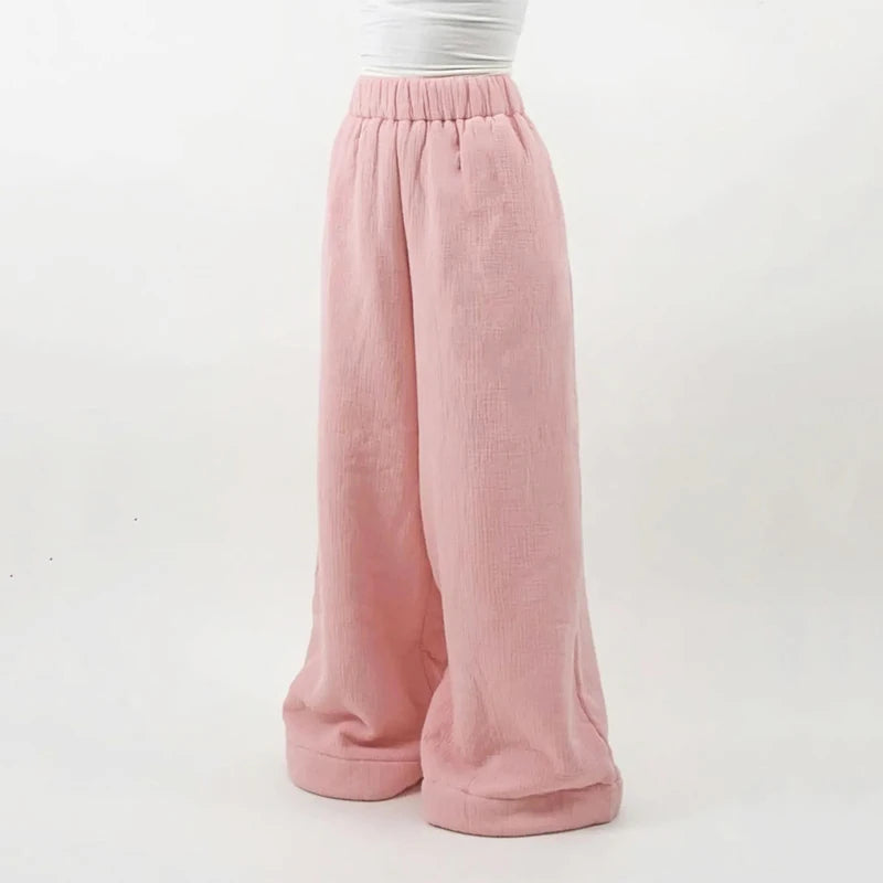 CozyChic™ Winter Pants: Warm, Loose & Stylish Wide-Leg Fit
