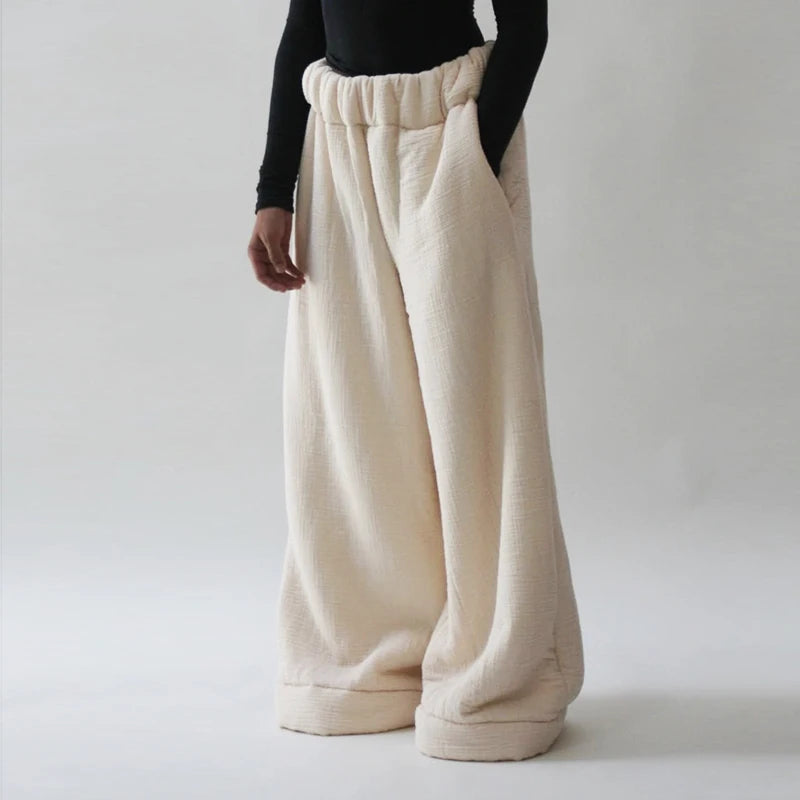 CozyChic™ Winter Pants: Warm, Loose & Stylish Wide-Leg Fit